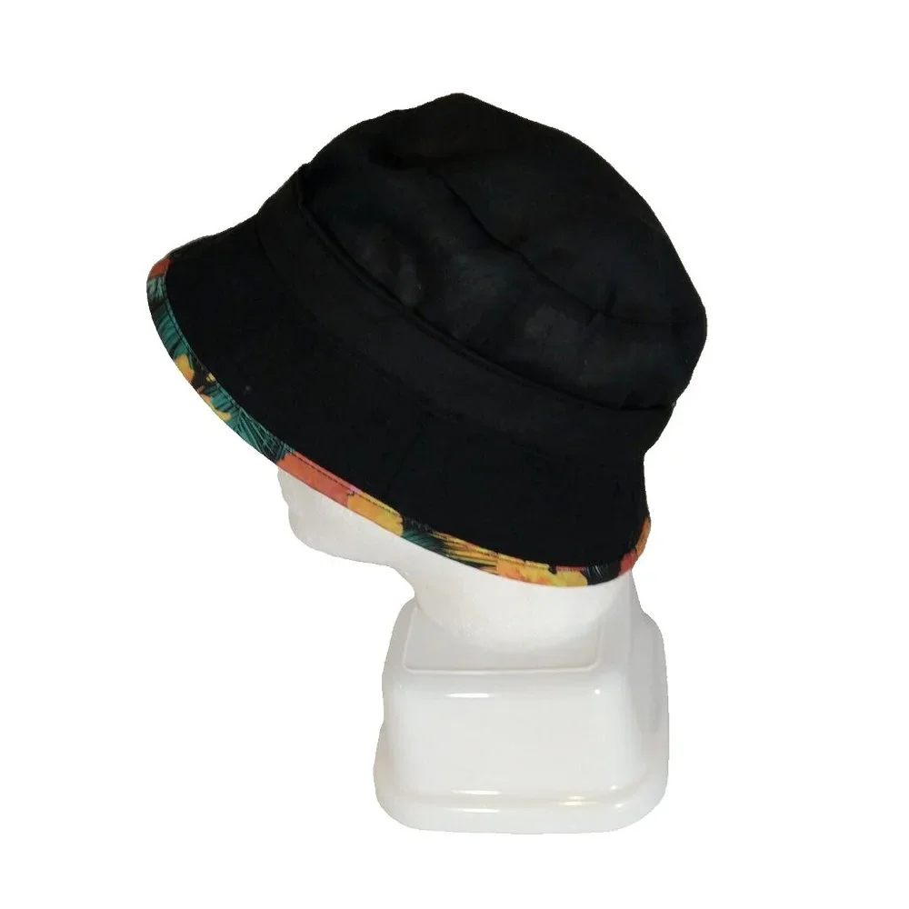 Bozkee Reversable Tropical or Black Boonie‎ Fishing Hunting Sports Cap Hat